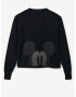 Desigual Mickey Patch Denim Svetr Černá - Pepit.cz