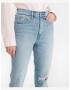 GAP Distressed Cigarette Jeans Modrá - Pepit.cz