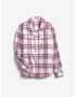 GAP Oversize Plaid Košile dětská Fialová - Pepit.cz