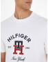 Tommy Hilfiger Curved Monogram Triko Bílá - Pepit.cz