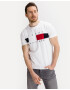 Tommy Hilfiger Textured Flag Triko Bílá - Pepit.cz