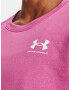 Under Armour Rival Fleece Oversize Crew Mikina Růžová - Pepit.cz