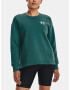 Under Armour Rival Fleece Oversize Crew Mikina Zelená - Pepit.cz