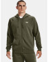 Under Armour UA Rival Cotton FZ Hoodie Mikina Zelená - Pepit.cz