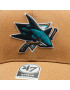 47 Brand Kšiltovka NHL San Jose Sharks '47 MVP SNAPBACK H-MVPSP22WBP-QL Hnědá - Pepit.cz