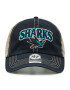 47 Brand Kšiltovka Nhl San Jose Sharks Trucker H-TSCLA22LAP-VB Černá - Pepit.cz