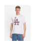 47 Brand T-Shirt Los Angeles Dodgers Check Up '47 Echo Tee Bílá Regular Fit - Pepit.cz