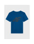 4F T-Shirt HJZ22-JTSM002 Tmavomodrá Regular Fit - Pepit.cz