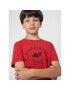 4F T-Shirt JSS23TTSHM294 Červená Regular Fit - Pepit.cz