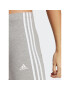 adidas Legíny Essentials 3-Stripes High-Waisted Single Jersey Leggings IC7152 Šedá - Pepit.cz