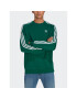 adidas Mikina Adicolor Classics 3-Stripes Crew Sweatshirt IA4863 Zelená Regular Fit - Pepit.cz