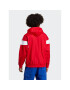 adidas Mikina Adicolor Classics Cut Line Hoodie IB9945 Červená Loose Fit - Pepit.cz