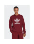 adidas Mikina Adicolor Classics Trefoil Crewneck Sweatshirt IA4856 Červená Regular Fit - Pepit.cz