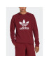 adidas Mikina Adicolor Classics Trefoil Crewneck Sweatshirt IA4856 Červená Regular Fit - Pepit.cz