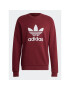 adidas Mikina Adicolor Classics Trefoil Crewneck Sweatshirt IA4856 Červená Regular Fit - Pepit.cz