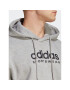 adidas Mikina All SZN Fleece Graphic Hoodie IC9772 Šedá Loose Fit - Pepit.cz