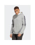 adidas Mikina Brandlove Hoodie IC6791 Šedá Regular Fit - Pepit.cz