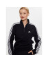 adidas Mikina Essentials 3-Stripes Quarter-Zip Sweatshirt IC8780 Černá Regular Fit - Pepit.cz