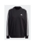 adidas Mikina Essentials 3-Stripes Sweatshirt IC8766 Černá Loose Fit - Pepit.cz