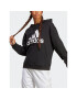 adidas Mikina Essentials Big Logo Oversized French Terry Hoodie HR4934 Černá Loose Fit - Pepit.cz