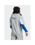 adidas Mikina Essentials Colorblock Hoodie HY5930 Šedá Regular Fit - Pepit.cz