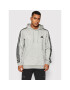 adidas Mikina Essentials Fleece 3-Stripes GK9084 Šedá Regular Fit - Pepit.cz