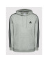 adidas Mikina Essentials Fleece 3-Stripes GK9084 Šedá Regular Fit - Pepit.cz