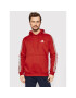 adidas Mikina Essentials Fleece 3-Stripes GU2523 Červená Regular Fit - Pepit.cz