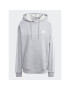 adidas Mikina Essentials Fleece 3-Stripes IJ6474 Šedá Regular Fit - Pepit.cz