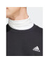 adidas Mikina Essentials French Terry Embroidered Small Logo Sweatshirt IC9329 Černá Regular Fit - Pepit.cz