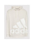 adidas Mikina Essentials Giant Logo Fleece HL6928 Béžová Loose Fit - Pepit.cz