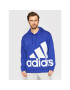 adidas Mikina Essentials Giant Logo French Terry HE4405 Modrá Loose Fit - Pepit.cz