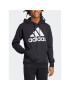 adidas Mikina Essentials Logo Hoodie IC0440 Černá Regular Fit - Pepit.cz