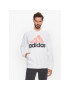 adidas Mikina Essentials Logo IJ8573 Bílá Regular Fit - Pepit.cz