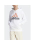 adidas Mikina Essentials Logo IJ8573 Bílá Regular Fit - Pepit.cz