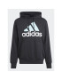 adidas Mikina Essentials Logo Hoodie IJ8574 Černá Regular Fit - Pepit.cz