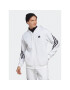 adidas Mikina Future Icons 3-Stripes Full-Zip Hoodie IC8258 Bílá Regular Fit - Pepit.cz