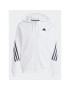 adidas Mikina Future Icons 3-Stripes Full-Zip Hoodie IC8258 Bílá Regular Fit - Pepit.cz