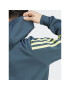 adidas Mikina Future Icons 3-Stripes Full-Zip Hoodie IJ8878 Tyrkysová Regular Fit - Pepit.cz