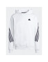 adidas Mikina Future Icons 3-Stripes Hoodie IC6720 Bílá Regular Fit - Pepit.cz