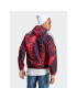 adidas Mikina Future Icons Allover Print Hoodie IC3708 Červená Loose Fit - Pepit.cz