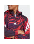 adidas Mikina Future Icons Allover Print Hoodie IC3708 Červená Loose Fit - Pepit.cz