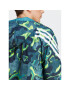 adidas Mikina Future Icons Allover Print IJ8844 Zelená Regular Fit - Pepit.cz