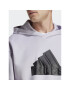 adidas Mikina Future Icons Badge of Sport Hoodie HY3399 Fialová Regular Fit - Pepit.cz