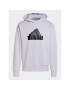 adidas Mikina Future Icons Badge of Sport Hoodie HY3399 Fialová Regular Fit - Pepit.cz