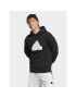 adidas Mikina Future Icons Badge of Sport Hoodie IC3745 Černá Regular Fit - Pepit.cz