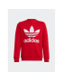 adidas Mikina Trefoil Crew Sweatshirt IB9974 Červená Regular Fit - Pepit.cz