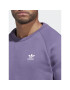 adidas Mikina Trefoil Essentials Crewneck Sweatshirt IA4824 Fialová Regular Fit - Pepit.cz