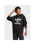 adidas Mikina Trefoil Hoodie IB7432 Černá Regular Fit - Pepit.cz