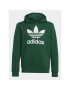 adidas Mikina Trefoil Hoodie IB9984 Zelená Regular Fit - Pepit.cz